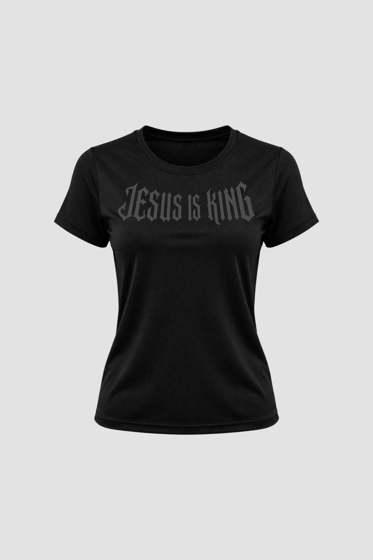 Camiseta Dry Fit Feminina - Preto - Jesus is King
