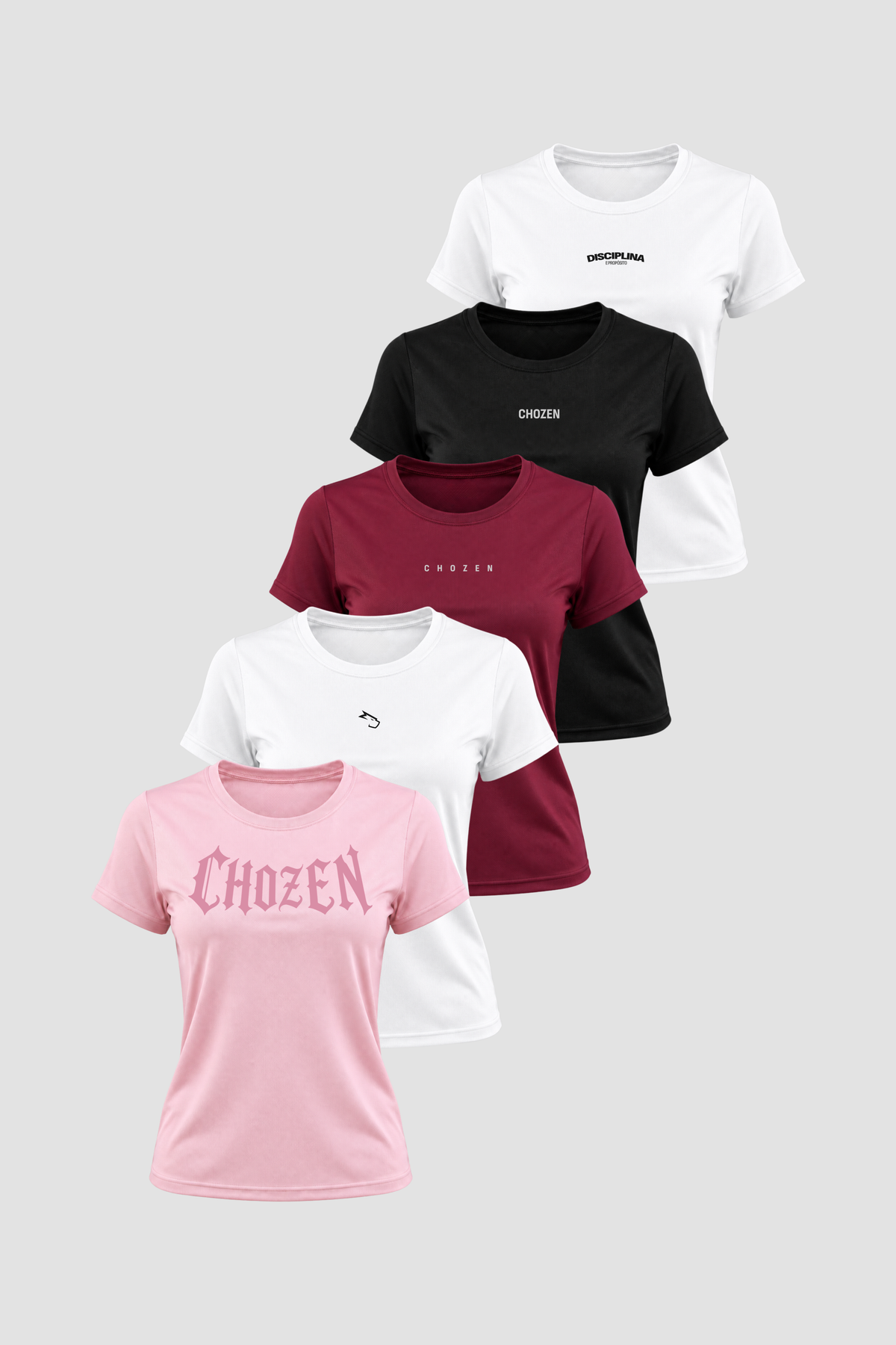 Kit 5 Dry Fits Femininas - Identidade