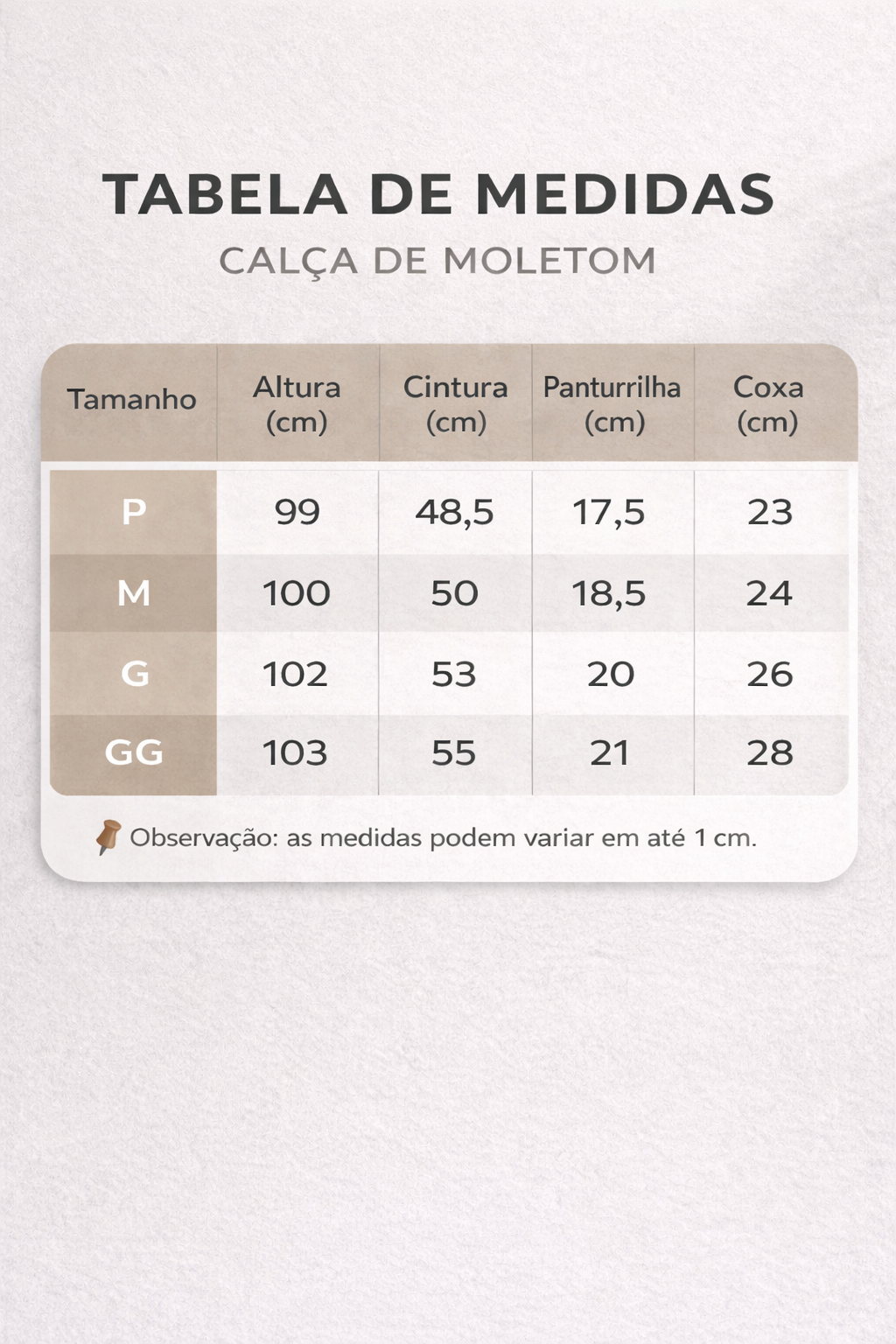 CALÇA MOLETOM - EFÉSIOS