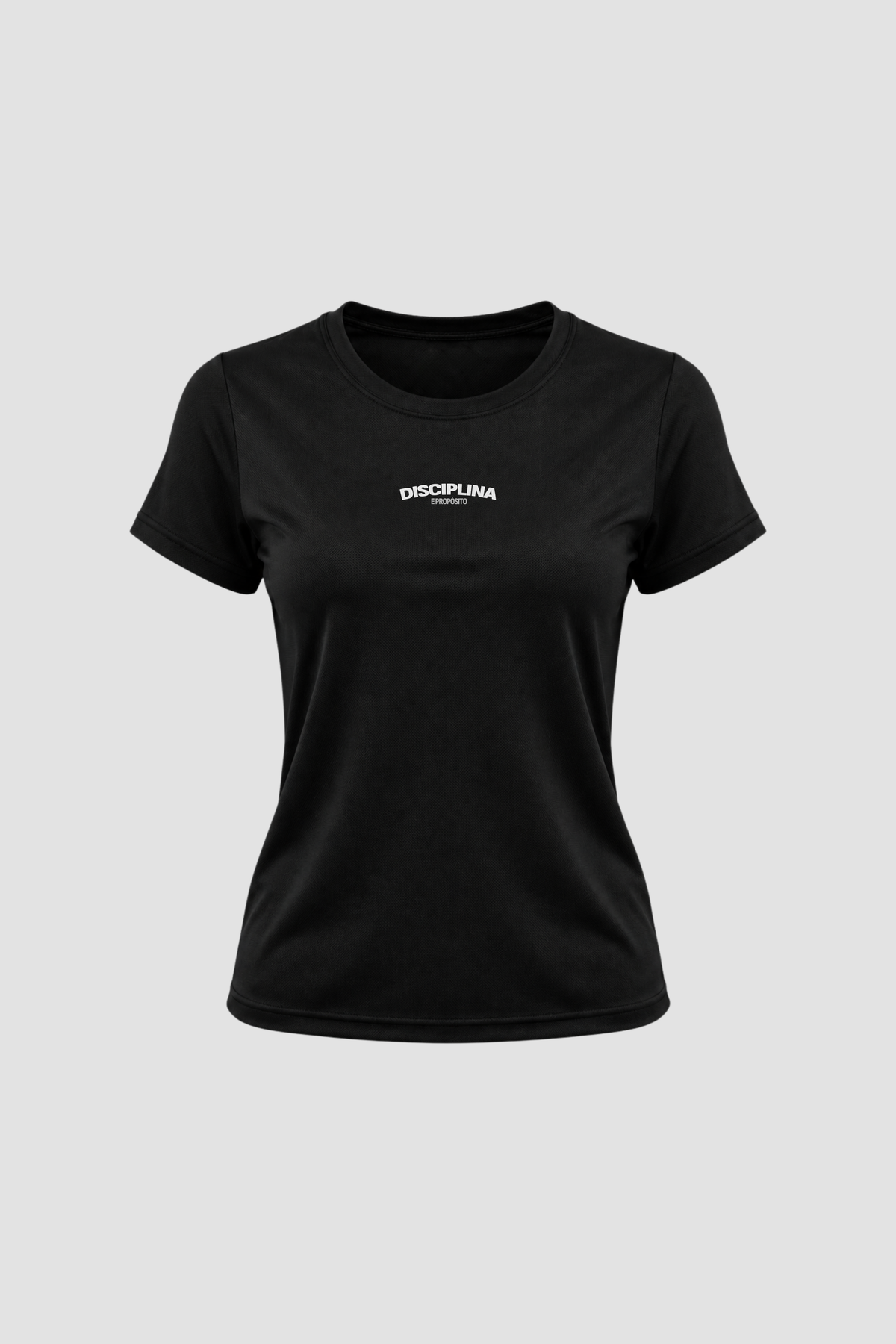 Camiseta Dry Fit Feminina - Preto - Disciplina e Propósito