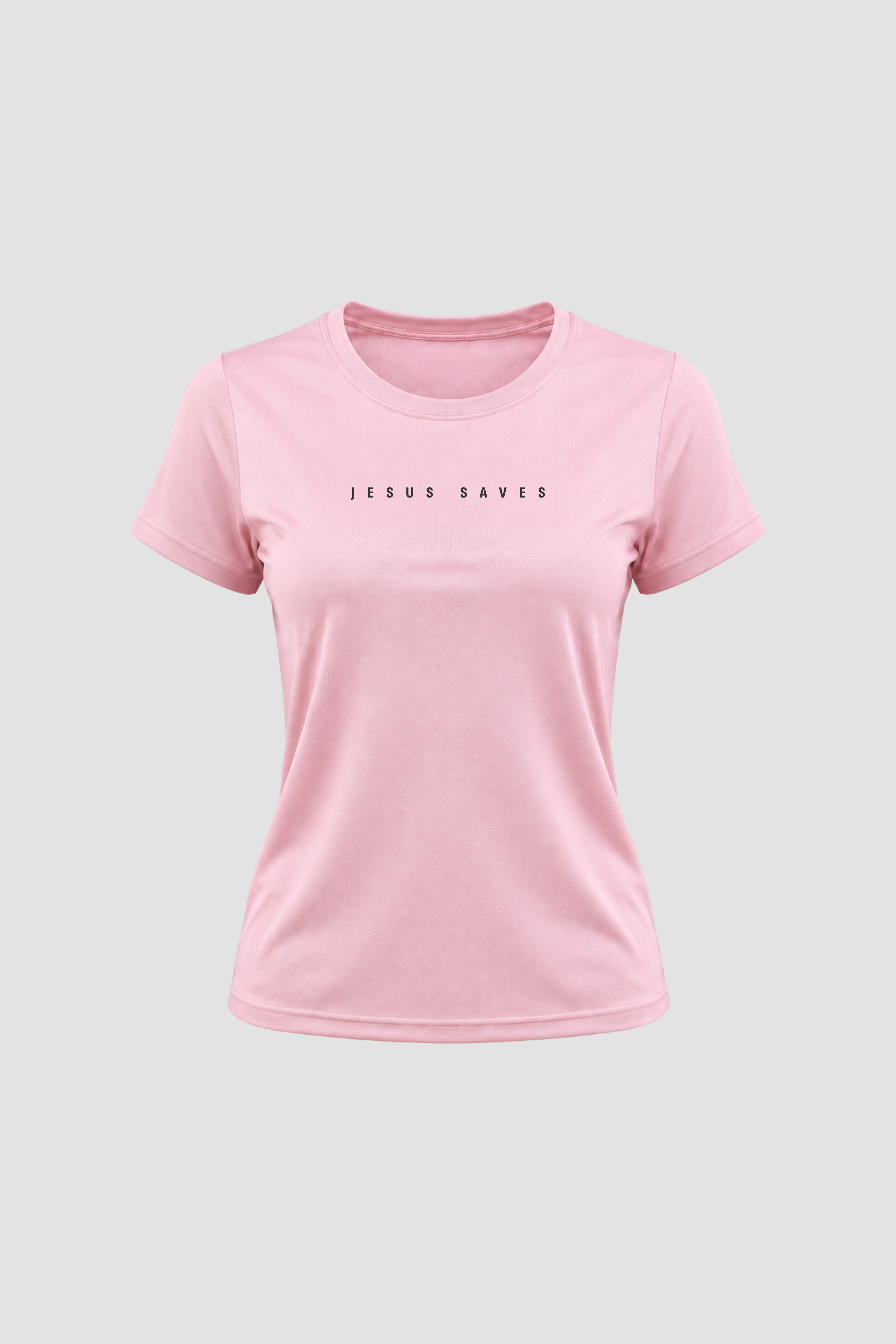 Camiseta Dry Fit Feminina - Rosa - Jesus Saves