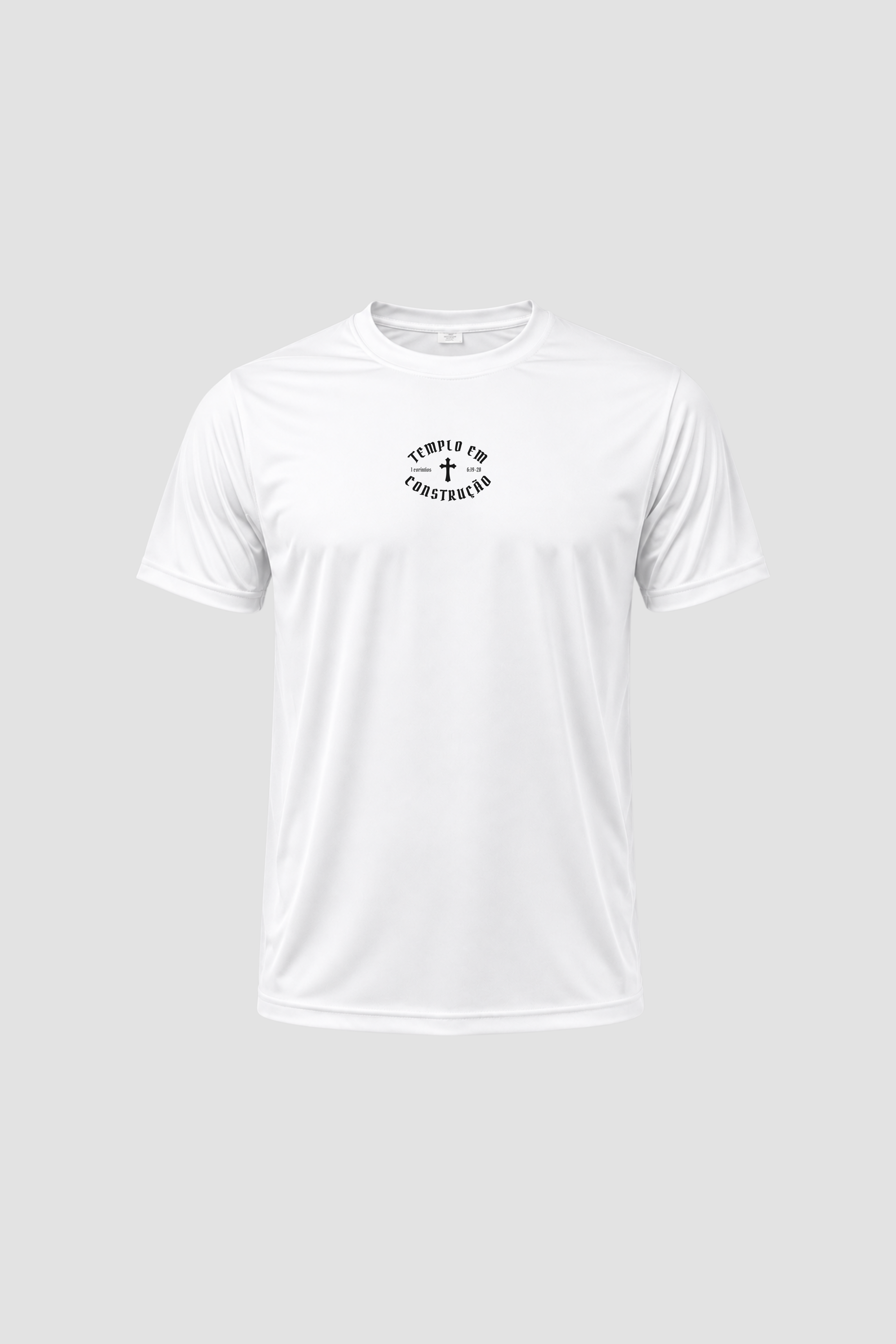 Camiseta Dry Fit - Branco - Templo em Construção